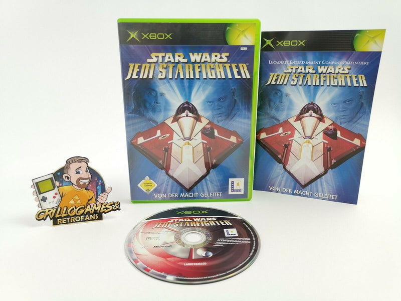 Microsoft Xbox Classic Game "Star Wars Jedi Starfighter" Original Box | Pal