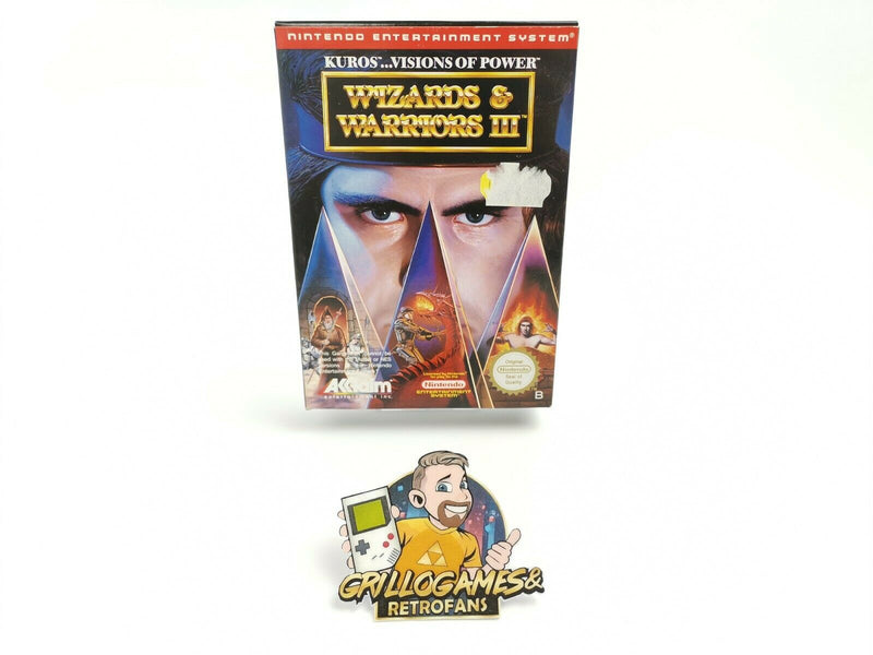 Nintendo Entertainment System game "Wizards &amp; Warriors III 3" NES | Original packaging | NOE