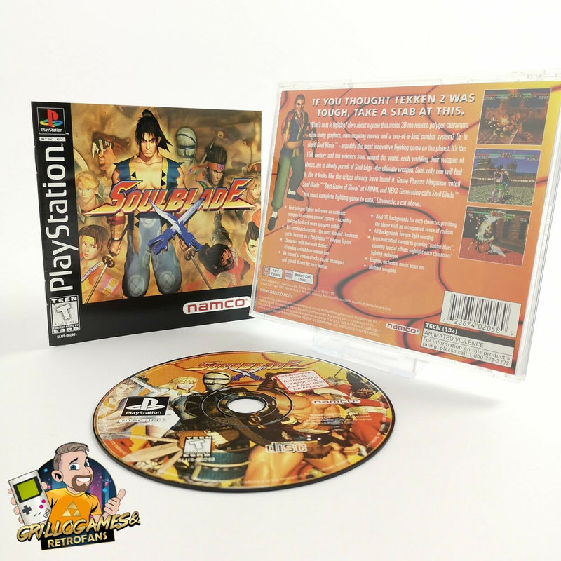 Sony Playstation 1 Game "SoulBlade" Ps1 PsX | NTSC-U/C USA American | Original packaging
