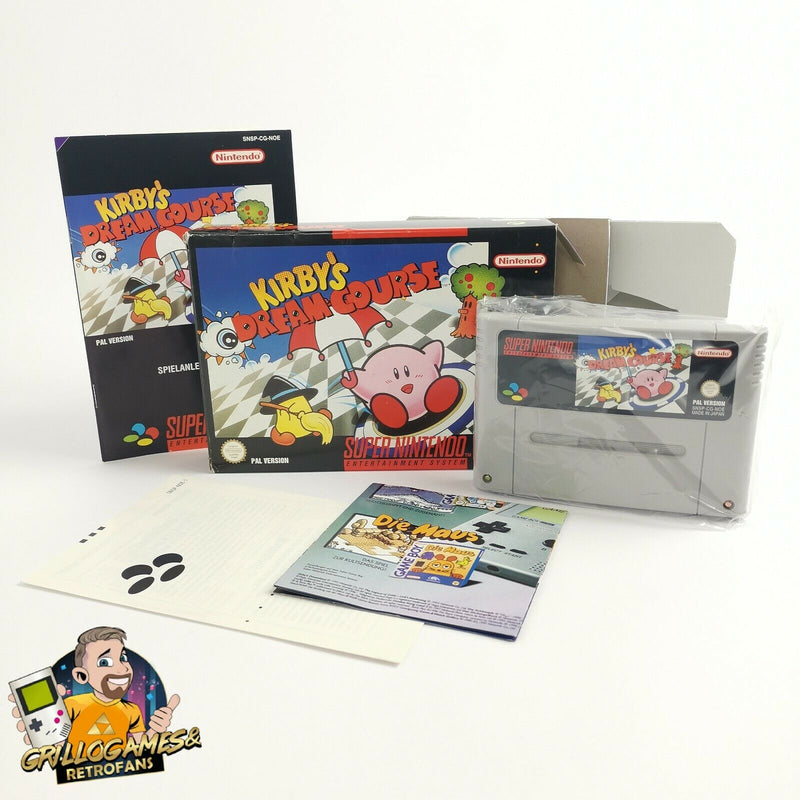 Super Nintendo game "Kirby's Dream Course" SNES | Original packaging | PAL version NOE