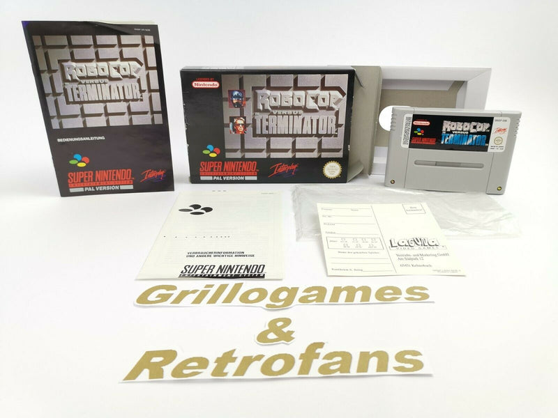 Super Nintendo Spiel " Robocop versus The Terminator " | Snes | Ovp | Pal | CIB