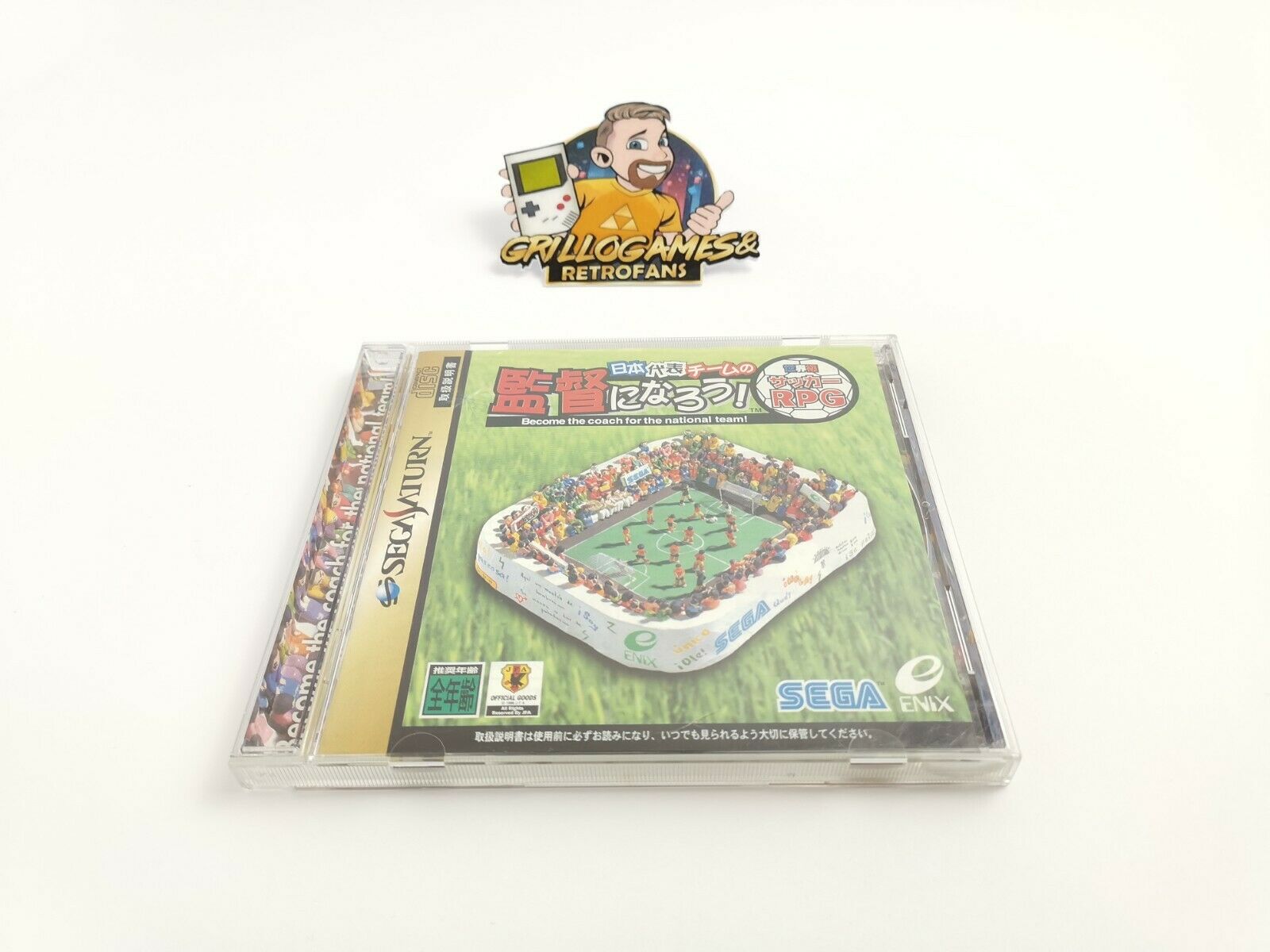 Sega Saturn Spiel " Soccer become the Coach for the national Team " Ovp | jap.