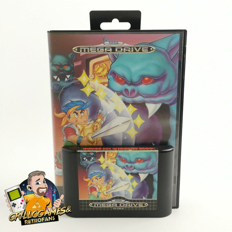 Sega Mega Drive Spiel " Wonder Boy in Monster World " MD MegaDrive | OVP | PAL