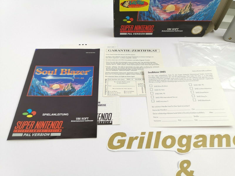 Super Nintendo Spiel " Soul Blazer " | Snes | Ovp | Pal | CIB