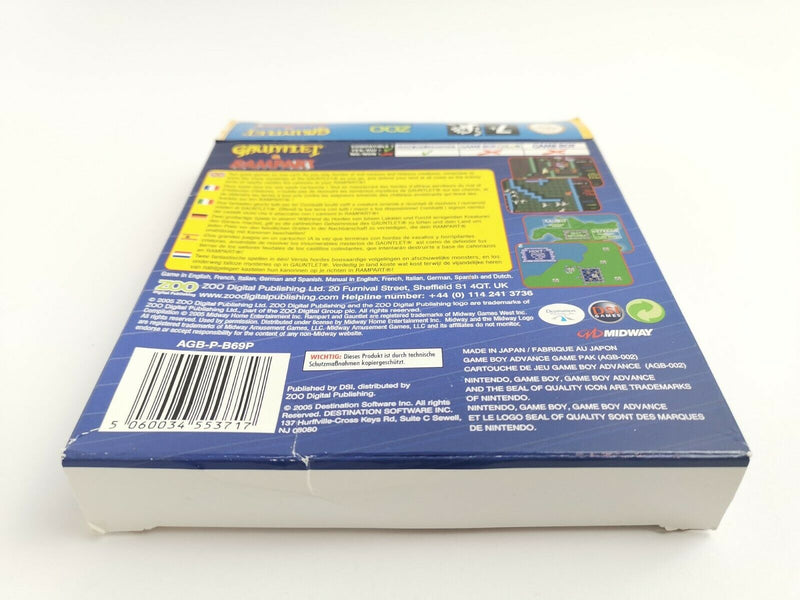 Nintendo Gameboy Advance game "Gauntlet &amp; Rampart" GBA | Original packaging | Pal
