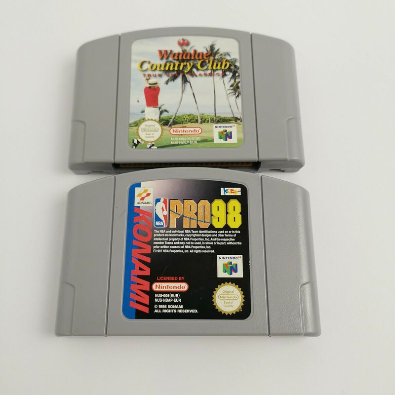 Nintendo 64 Spiele " Pro 98 & True Golf Classics " N64 | Module Cartridge | PAL
