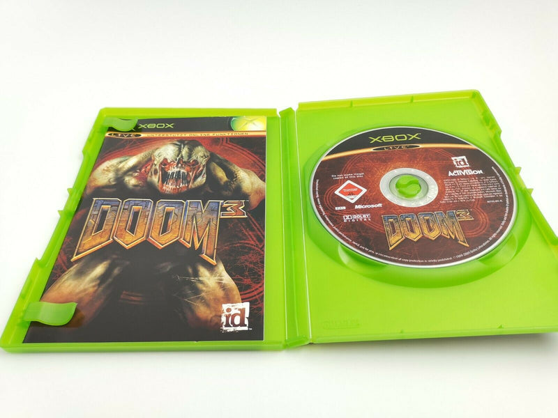 Microsoft Xbox Classic game "Doom 3" original packaging | Pal