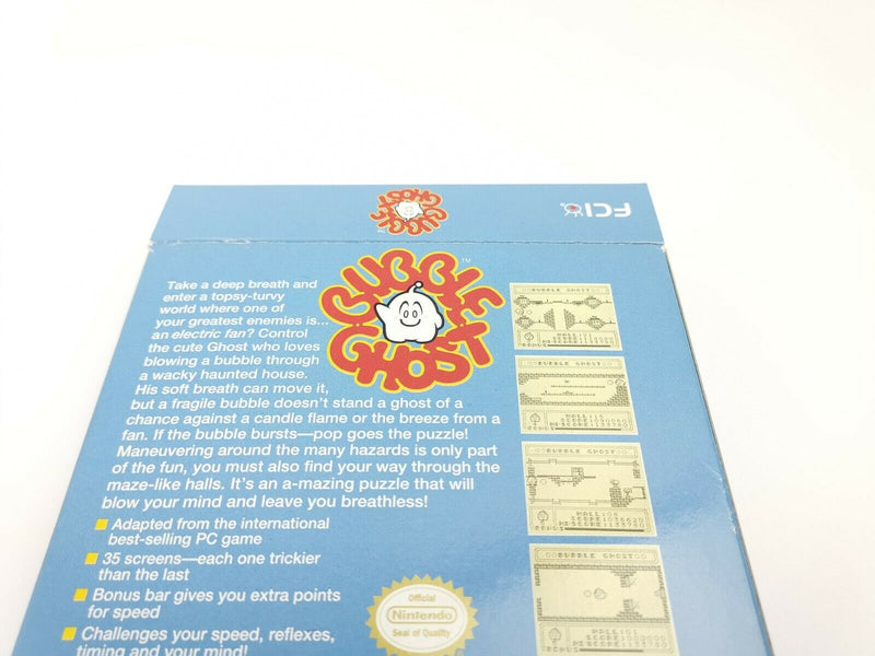 Nintendo Gameboy Classic game "Bubble Ghost" original packaging | NTSC | GameBoy