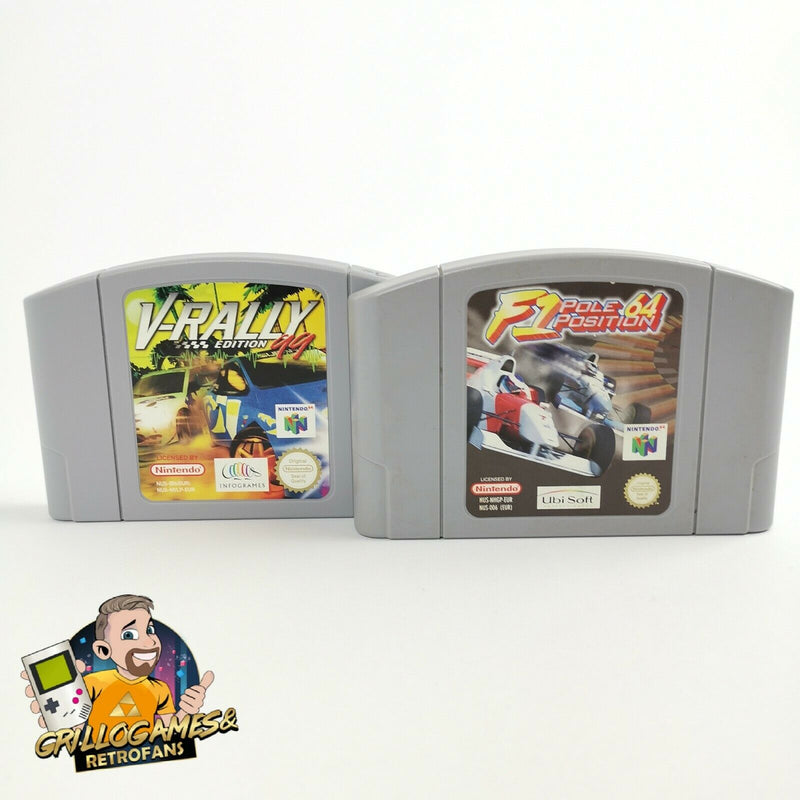 Nintendo 64 Spiele " F1 Pole Position & V-Rally " N64 | Module Cartridge | PAL