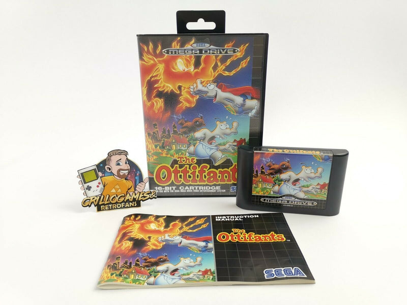 Sega Mega Drive Spiel " The Ottifants " | Pal | Ovp | Sega MD
