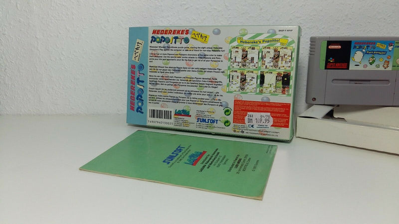 Super Nintendo game "Heberekes Popoitto" / Snes