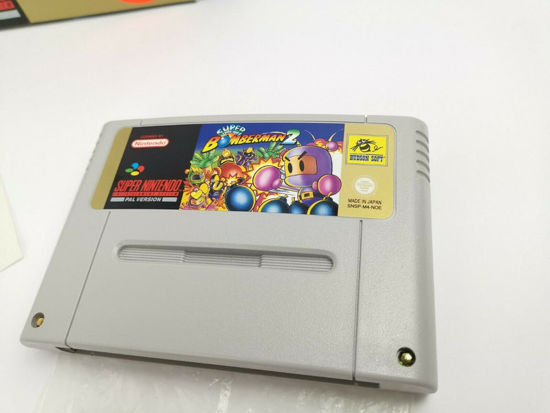 Super Nintendo Spiel " Super Bomberman 2 " Snes | Ovp | NOE Pal | Bomber Man