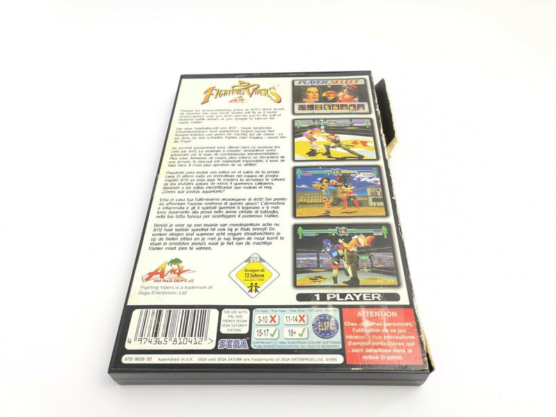 Sega Saturn Spiel " Fighting Vipers " Pal | Ovp | Ss SegaSaturn