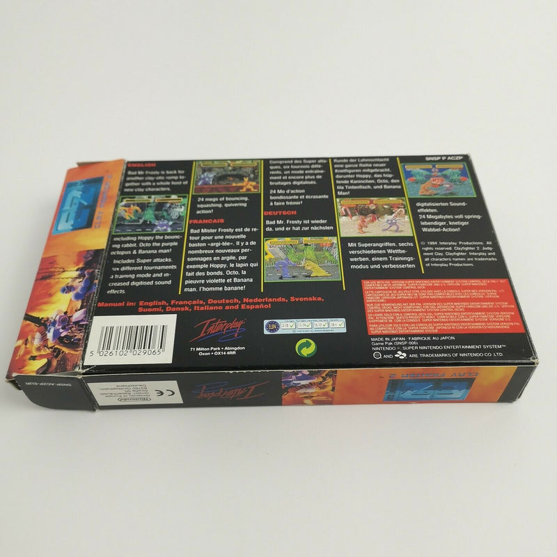 Super Nintendo Spiel " C Z Clay Fighter 2 Judgement Clay " SNES | OVP | PAL EUR