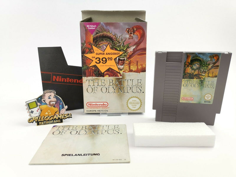 Nintendo Entertainment System game "The Battle of Olympus" NES | Original packaging | Pal-B