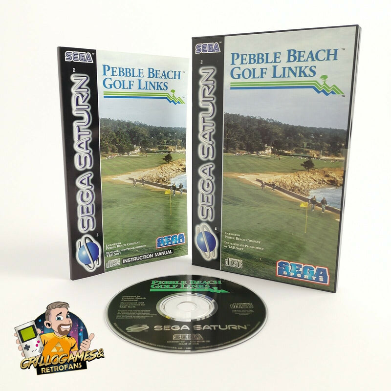 Sega Saturn game "Pebble Beach Golf Links" SegaSaturn | Original packaging | PAL Sega Sports