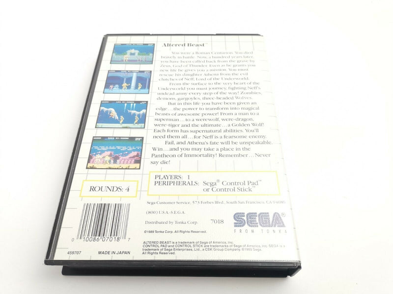 Sega Master System game "Altered Beast" original box | Pal | MS