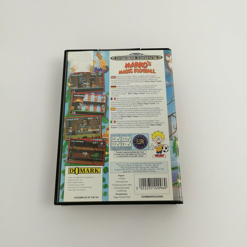 Sega Mega Drive game "Markos Magic Football" MD MegaDrive | Original packaging | PAL 16 bit
