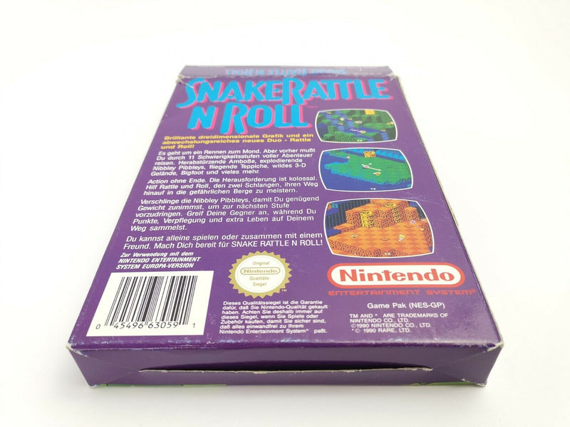 Nintendo Entertainment System Spiel " Snake Rattle N Roll " Nes | Ovp | Pal