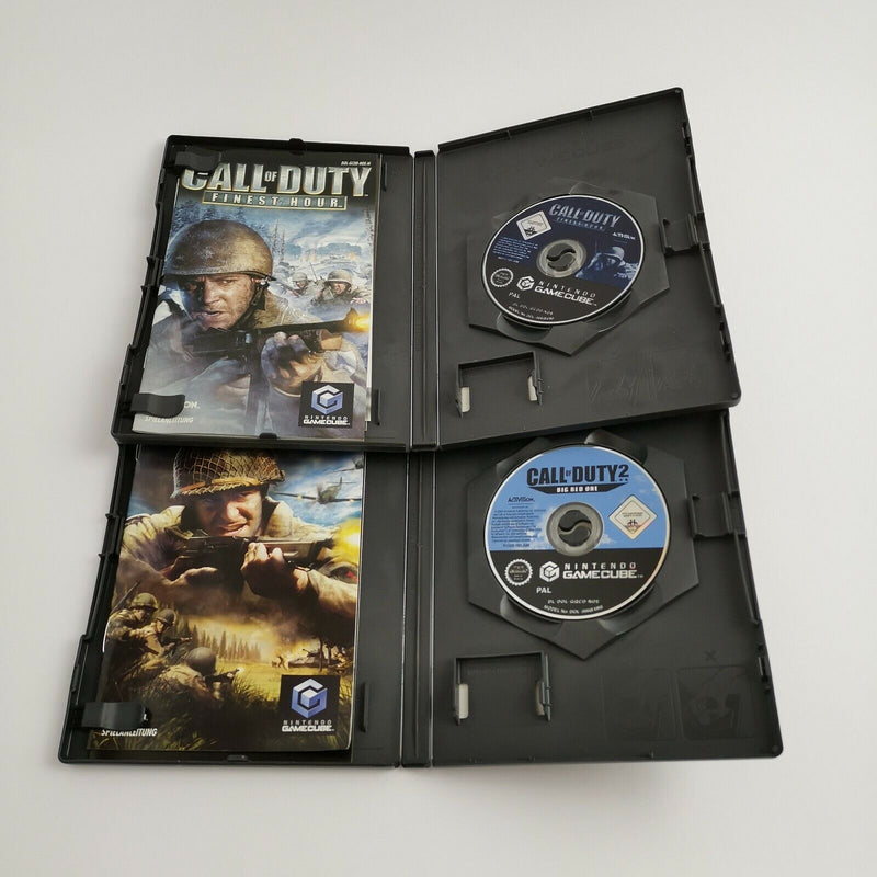 Nintendo Gamecube games "Call of Duty Finest Hour &amp; Big Red One" OVP | USK18