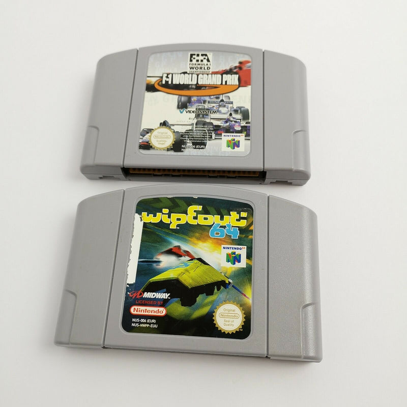 Nintendo 64 Spiele " F1 World Grand Prix + Wipeout 64 " N64 | Module Cartridge
