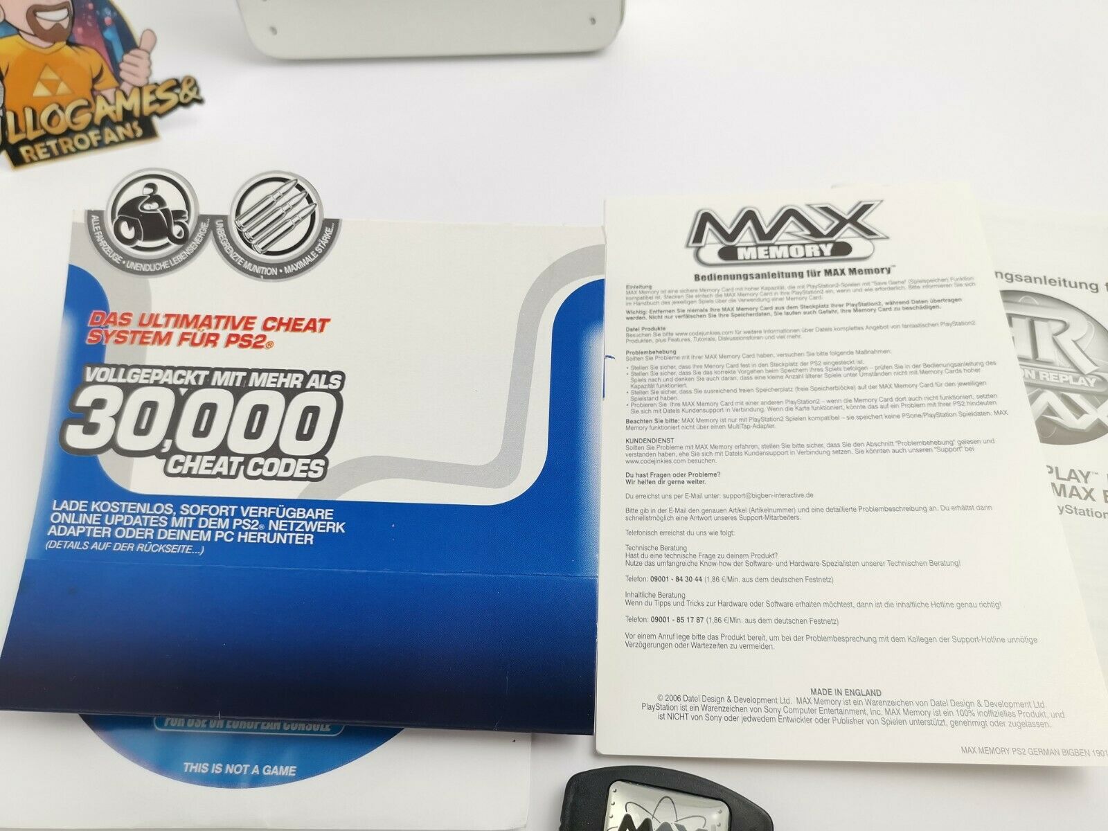 Playstation 2 Zubehör Cheatmodul " AR Action Replay MAX " Cheatsystem | Ovp |Pal