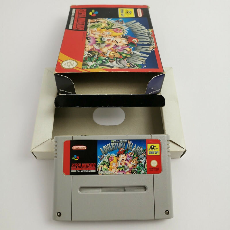 Super Nintendo game "Super Adventure Island" SNES | Original packaging | PAL NOE