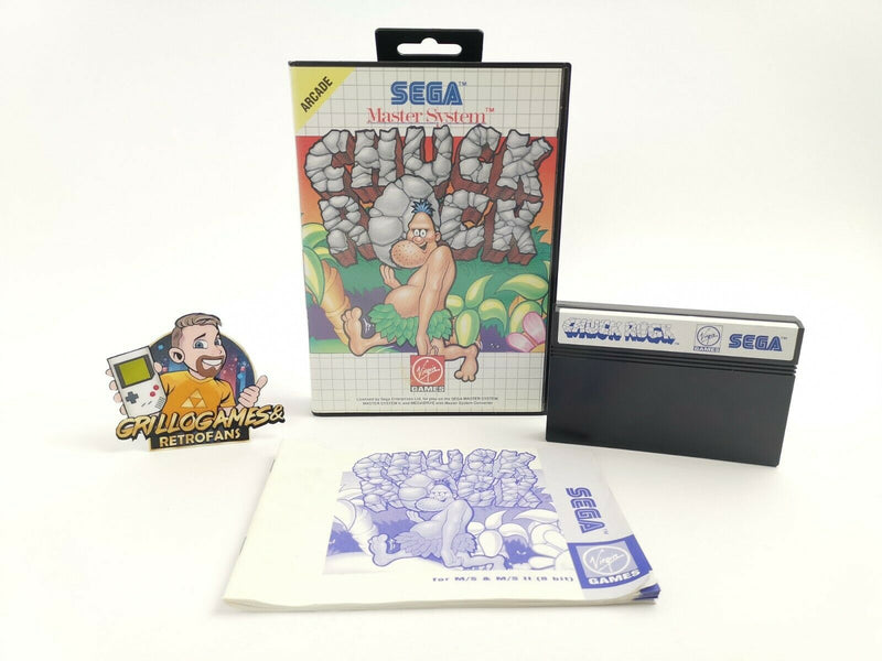 Sega Master System Spiel " Chuck Rock " Ovp | Pal | MS
