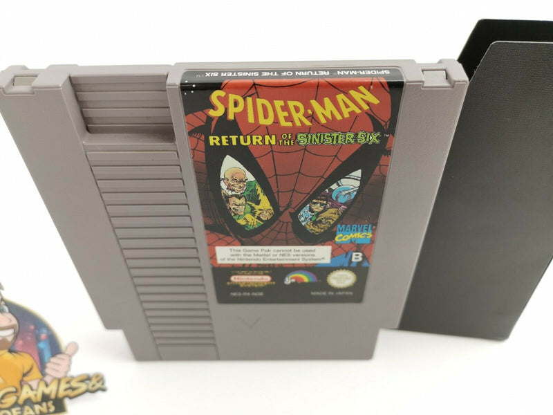Nintendo Entertainment System " Spider-Man Return of the Sinister Six " Nes