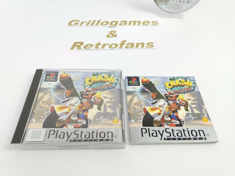 Sony Playstation 1 Spiel " Crash Bandicoot 3 Warped "| PS1 | Pal | Ovp *Platinum