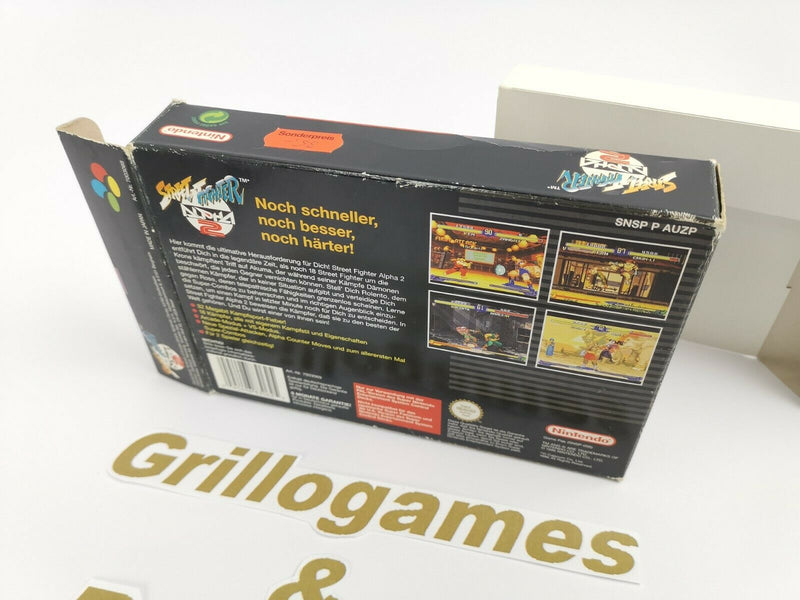 Super Nintendo Spiel " Street Fighter Alpha " Snes | Ovp | Pal |