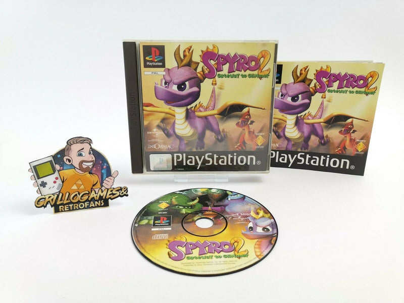 Sony Playstation 1 Spiel " Spyro 2 Gateway to Glimmer " Ps1 | Ovp | Pal