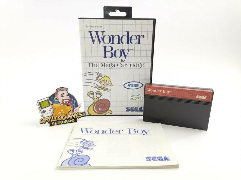 Sega Master System Spiel " Wonder Boy " Ms | Ovp | Pal | Mastersystem Wonderboy