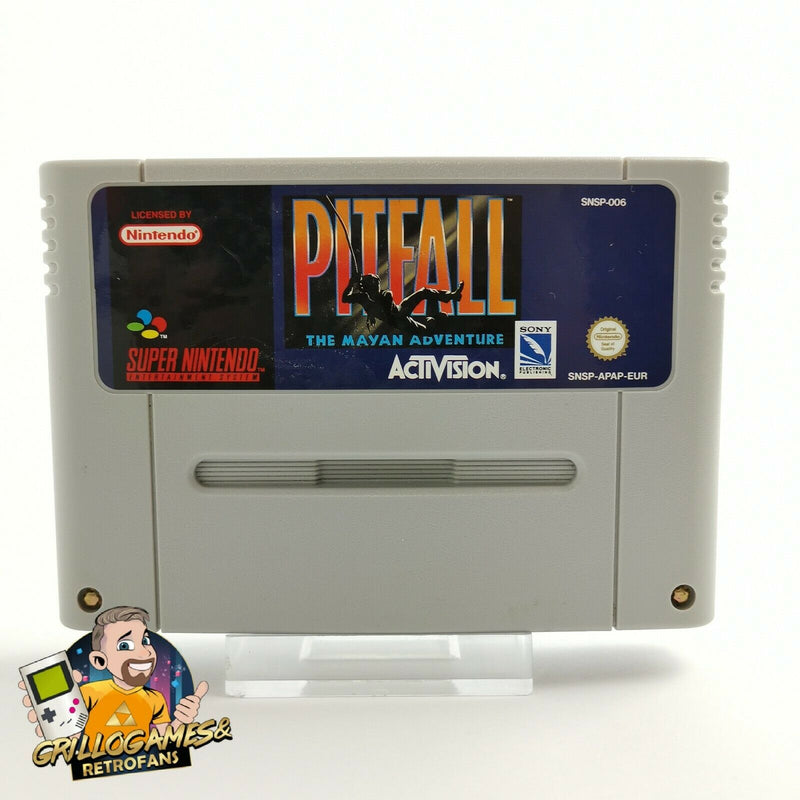 Super Nintendo Game "Pitfall The Mayan Adventure" SNES Module Cartridge | PAL