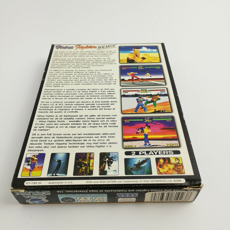 Sega Saturn Spiel " Virtua Fighter Remix + Portrait Disc " Big Box | OVP | PAL