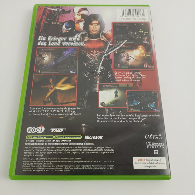 Microsoft Xbox Classic game "Samurai Warriors" OVP | PAL | KOEI