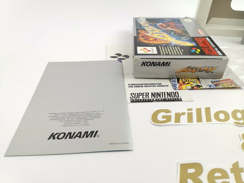 Super Nintendo Spiel " Axelay " | Snes | Ovp | Pal | CIB