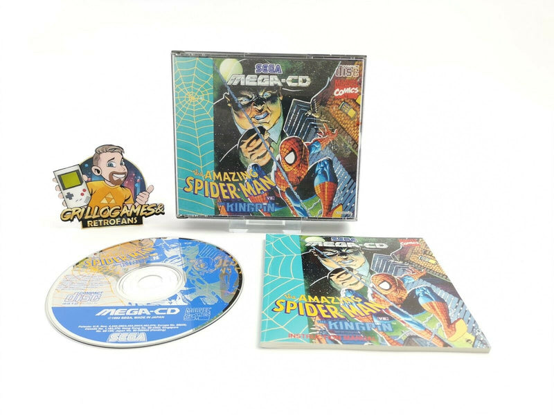 Sega Mega CD Spiel " The Amazing Spider-Man vs.The Kingpin " Pal | Ovp Spiderman