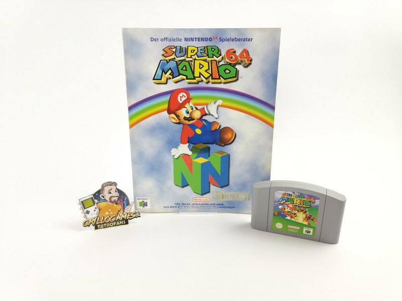 Nintendo 64 game " Super Mario 64 + Game Advisor " N64 | Module | Pal version