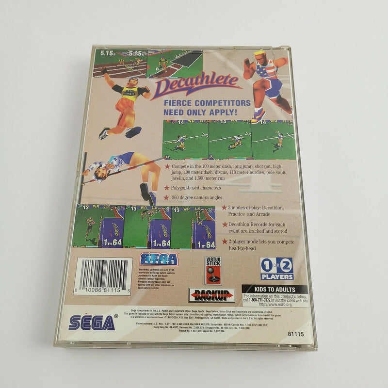 Sega Saturn Spiel " Decathlete Sega Sports " SegaSaturn | OVP | NTSC-U/C USA
