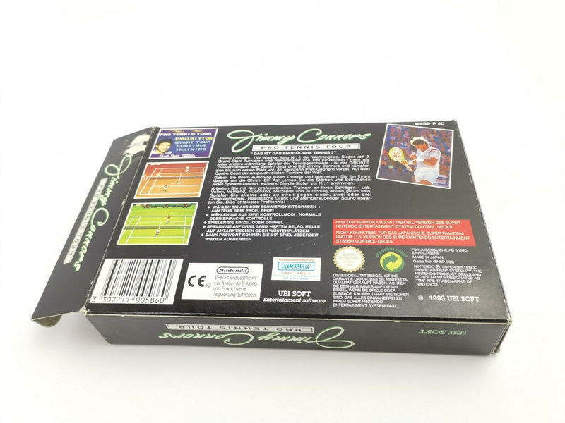 Super Nintendo game "Jimmy Connors" original box | Pal | Snes