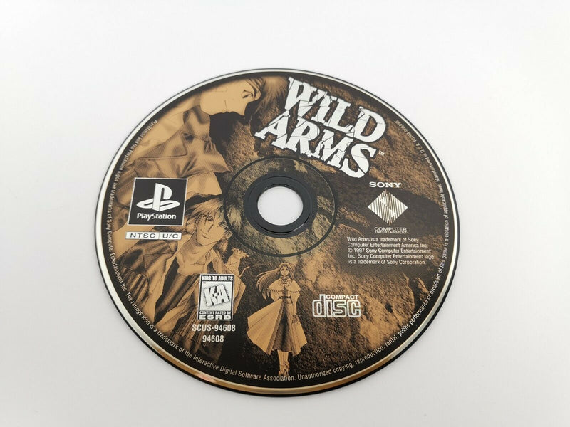 Sony Playstation 1 NTSC Spiel " Wild Arms " | PSX | Ps1