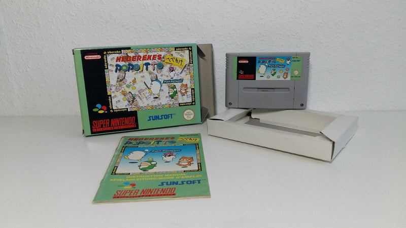 Super Nintendo game "Heberekes Popoitto" / Snes