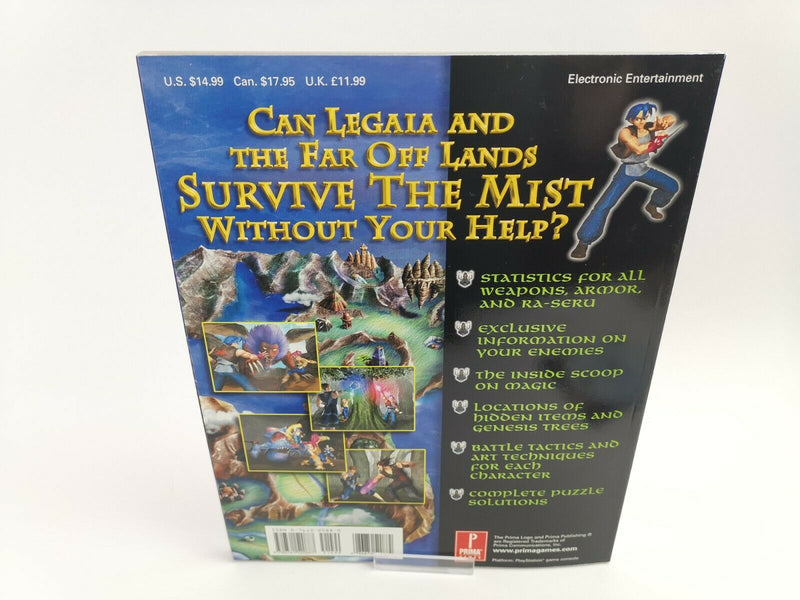 Sony Playstation 1 Spiel " Legend of Legaia & Strategy Guide " Ps1 | Lösungsbuch
