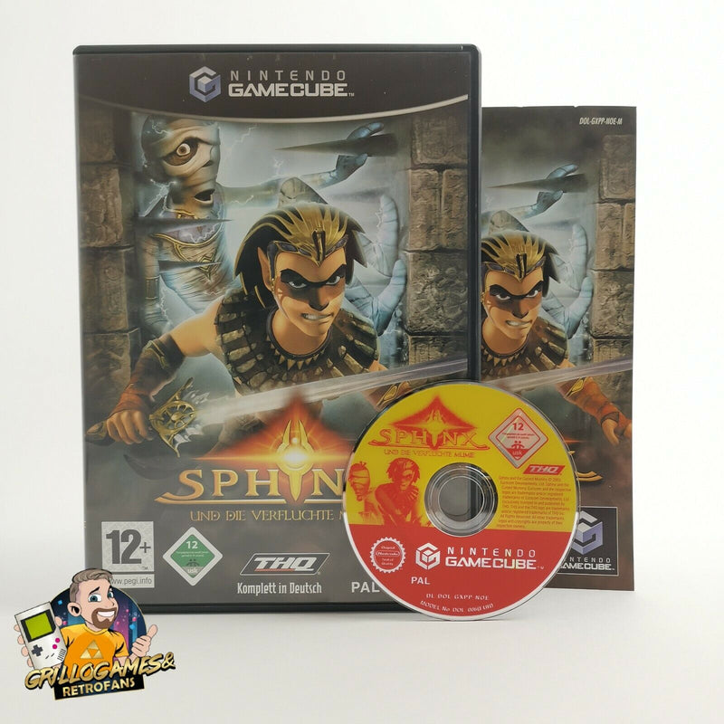 Nintendo Gamecube game "Sphinx and the Cursed Mummy" GC | Original packaging | Pal