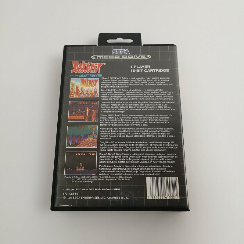 Sega Mega Drive Spiel " Asterix and the Great Rescue " MD MegaDrive | OVP [2]