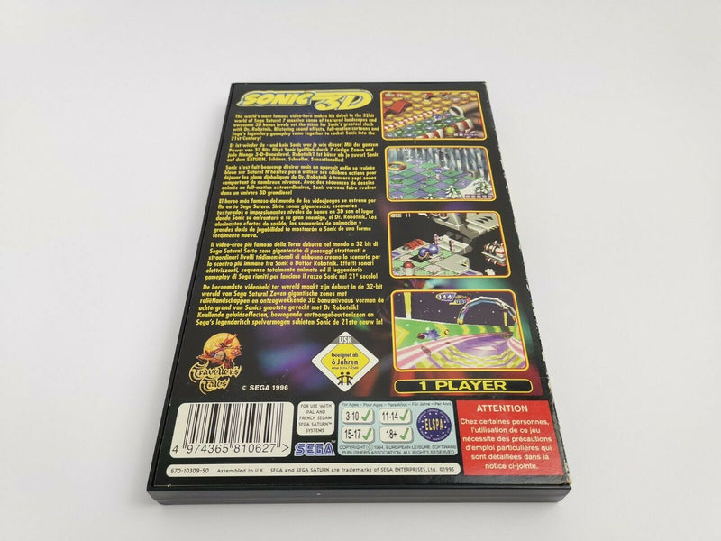 Sega Saturn Spiel " Sonic 3D " SegaSaturn | PAL | OVP Sonic The Hedgehog