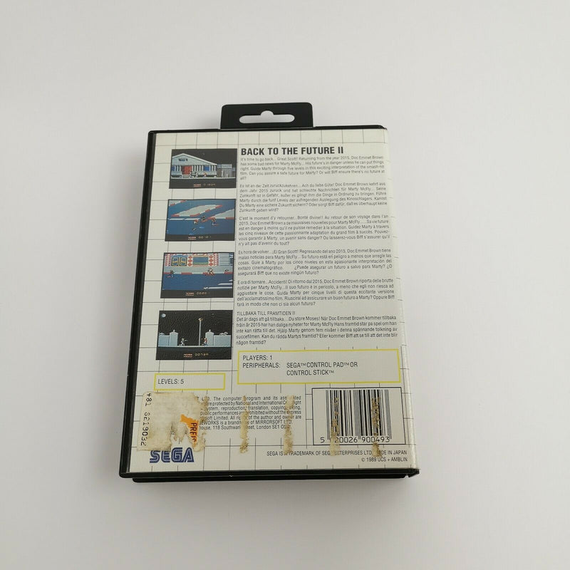Sega Master System Spiel " Back to The Future Part II 2 " MS | OVP | PAL