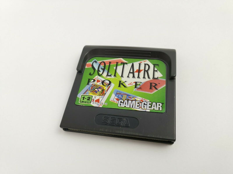 Sega Game Gear Spiel " Solitaire Poker " Pal | Modul | GameGear