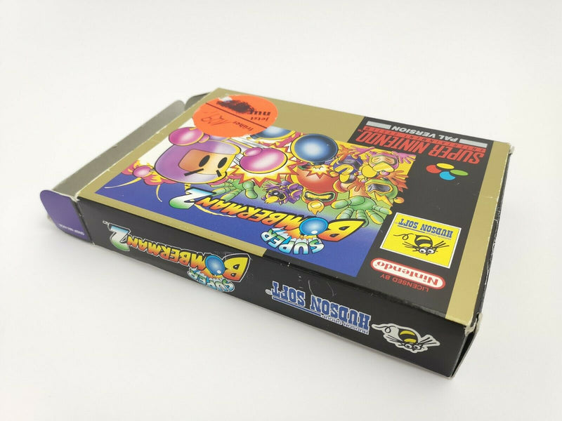 Super Nintendo Spiel " Super Bomberman 2 " Snes | Ovp | NOE Pal | Bomber Man